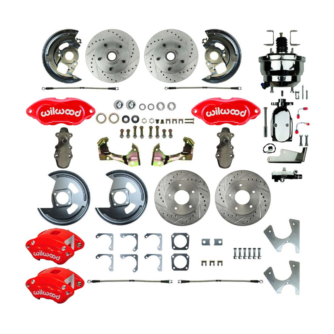 The Right Stuff AFXDC25DZX The Right Stuff Performance Series Front and Rear Disc Brake Conversion Kits - Zander Auto Parts
