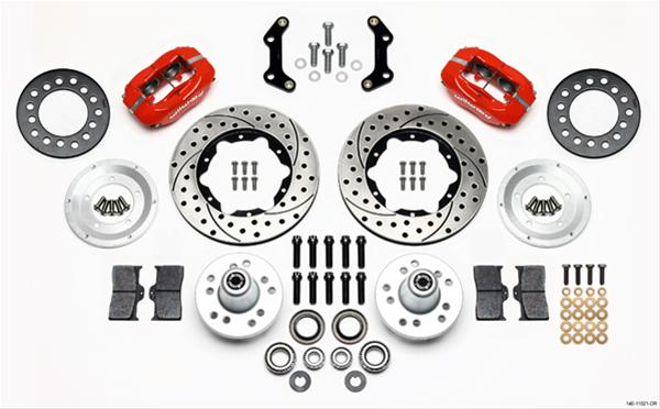 Wilwood Disc Brakes 140-11021-DR Wilwood Forged Dynalite Pro Series Front Disc Brake Kits - Zander Auto Parts