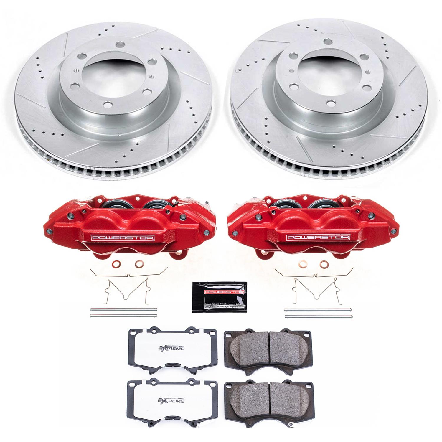 PowerStop KC5873-36 PowerStop Z36 Truck and Tow Brake Upgrade Kits with Calipers - Zander Auto Parts