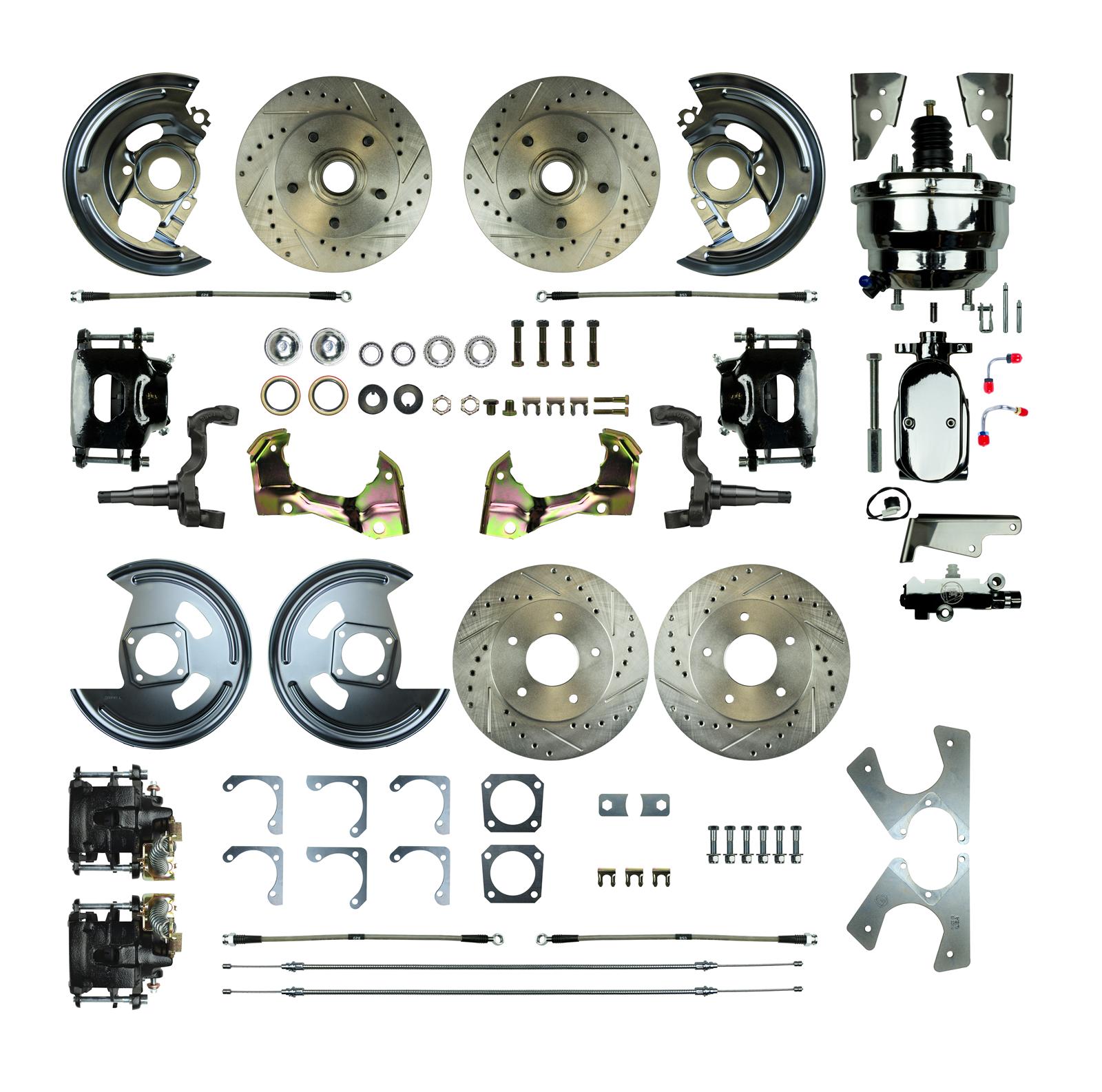 The Right Stuff AFXDC41CSX The Right Stuff 4-Wheel Disc Brake Conversion Best of Show Kits - Zander Auto Parts