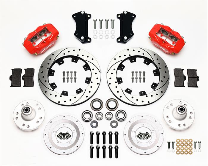 Wilwood Disc Brakes 140-12306-DR Wilwood Forged Dynalite Big Brake Front Brake Kits - Zander Auto Parts