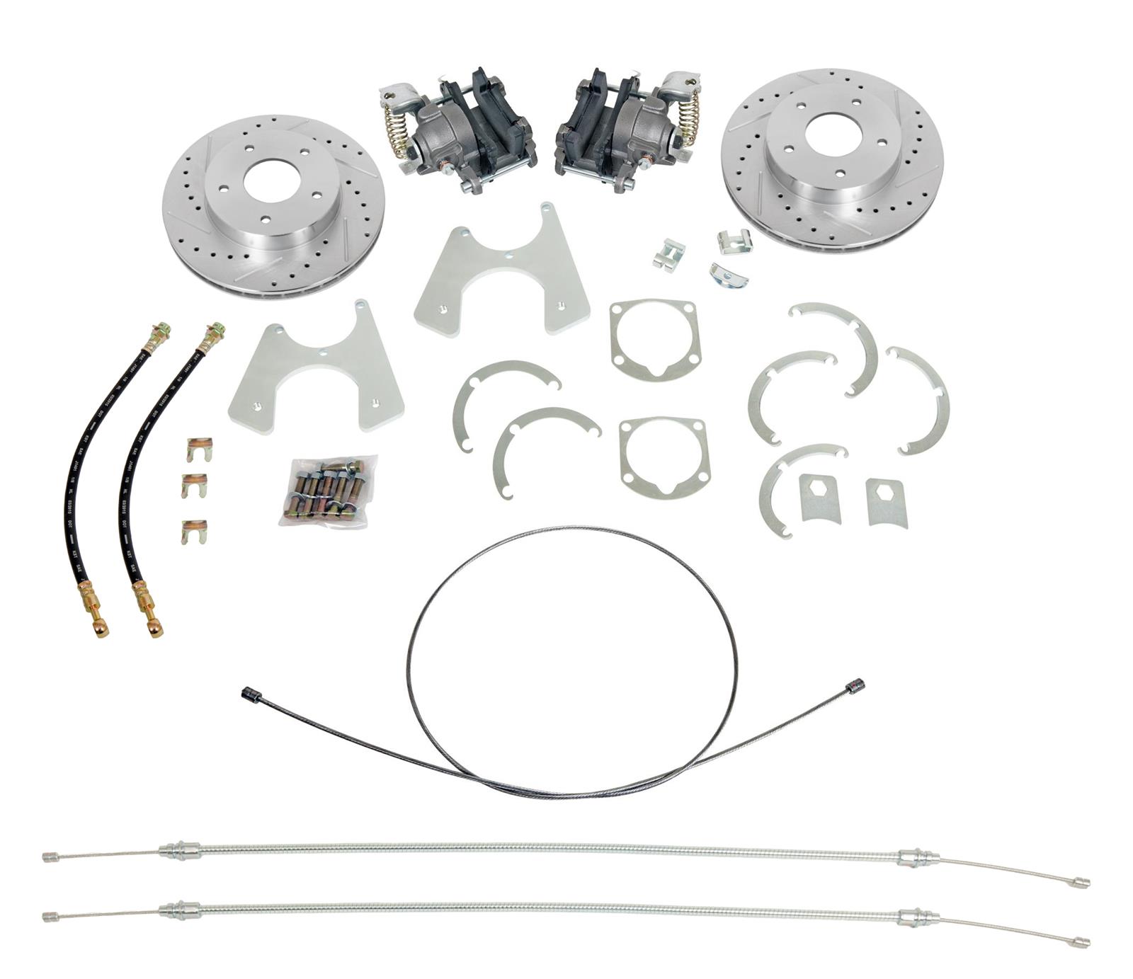 Summit Racing SUM-BK1624A-DS Summit Racing™ Rear Drum-to-Disc Brake Conversion Kits - Zander Auto Parts