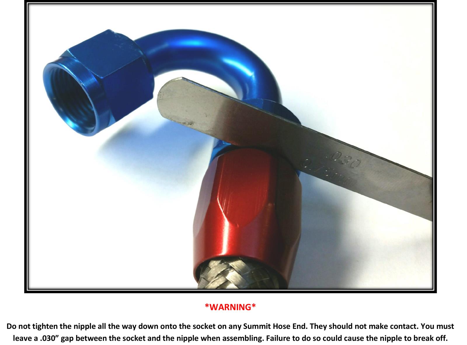 Summit Racing SUM-220286B Summit Racing™ Hose Ends - Zander Auto Parts