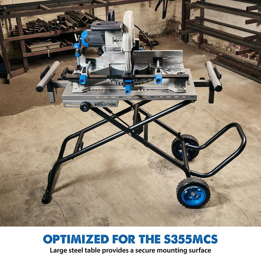 Evolution Powertools 133-0001 Evolution MCSSTAND Mitering Chop Saw Stands with Powerlift Assist - Zander Auto Parts