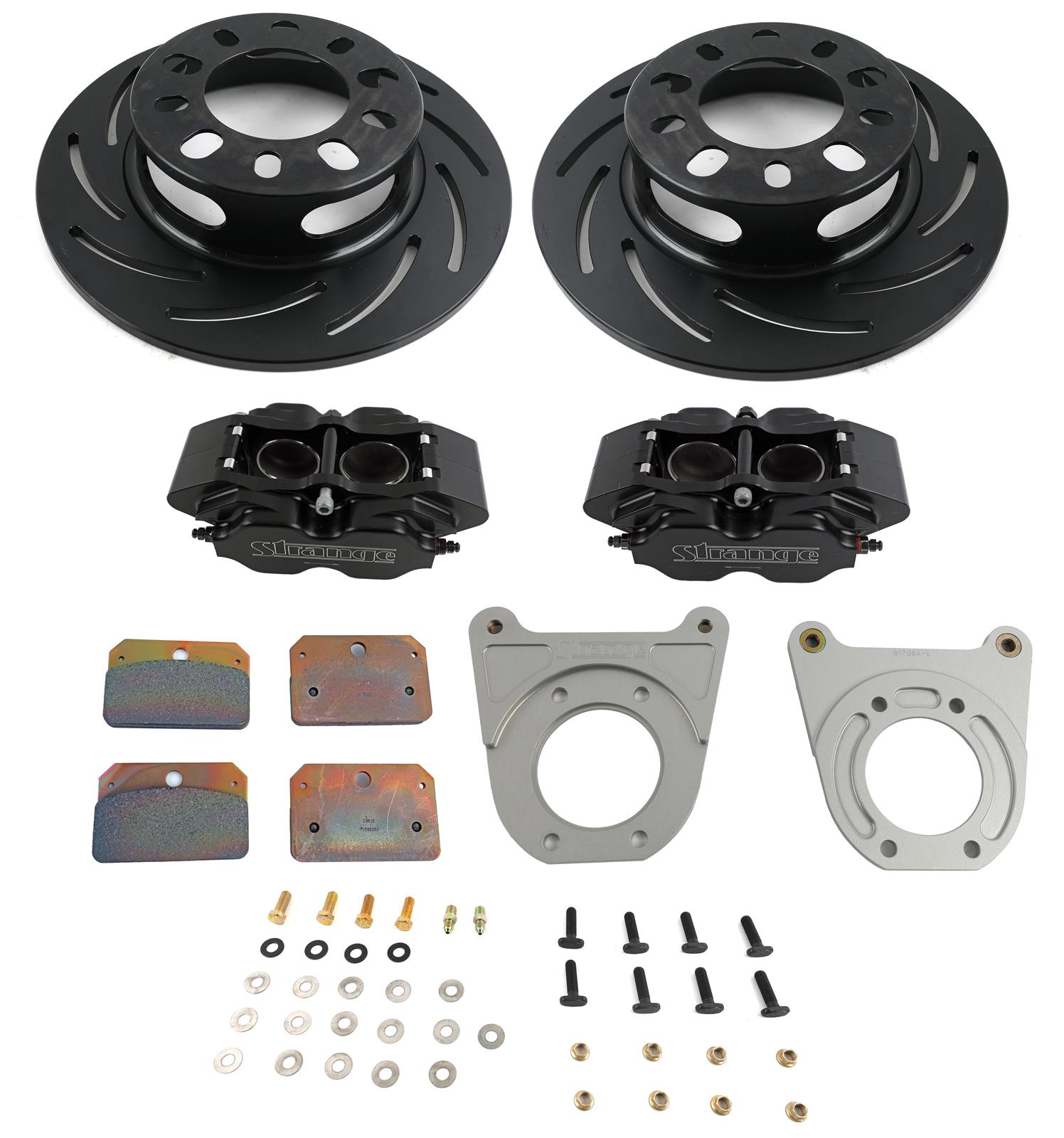 Strange Engineering B1706WCM Strange Pro Race Steel Rear Brake Kits - Zander Auto Parts