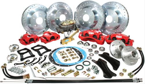 Classic Performance 6872FRBK-BB-R Classic Performance Complete Front and Rear Big Brake Kits - Zander Auto Parts