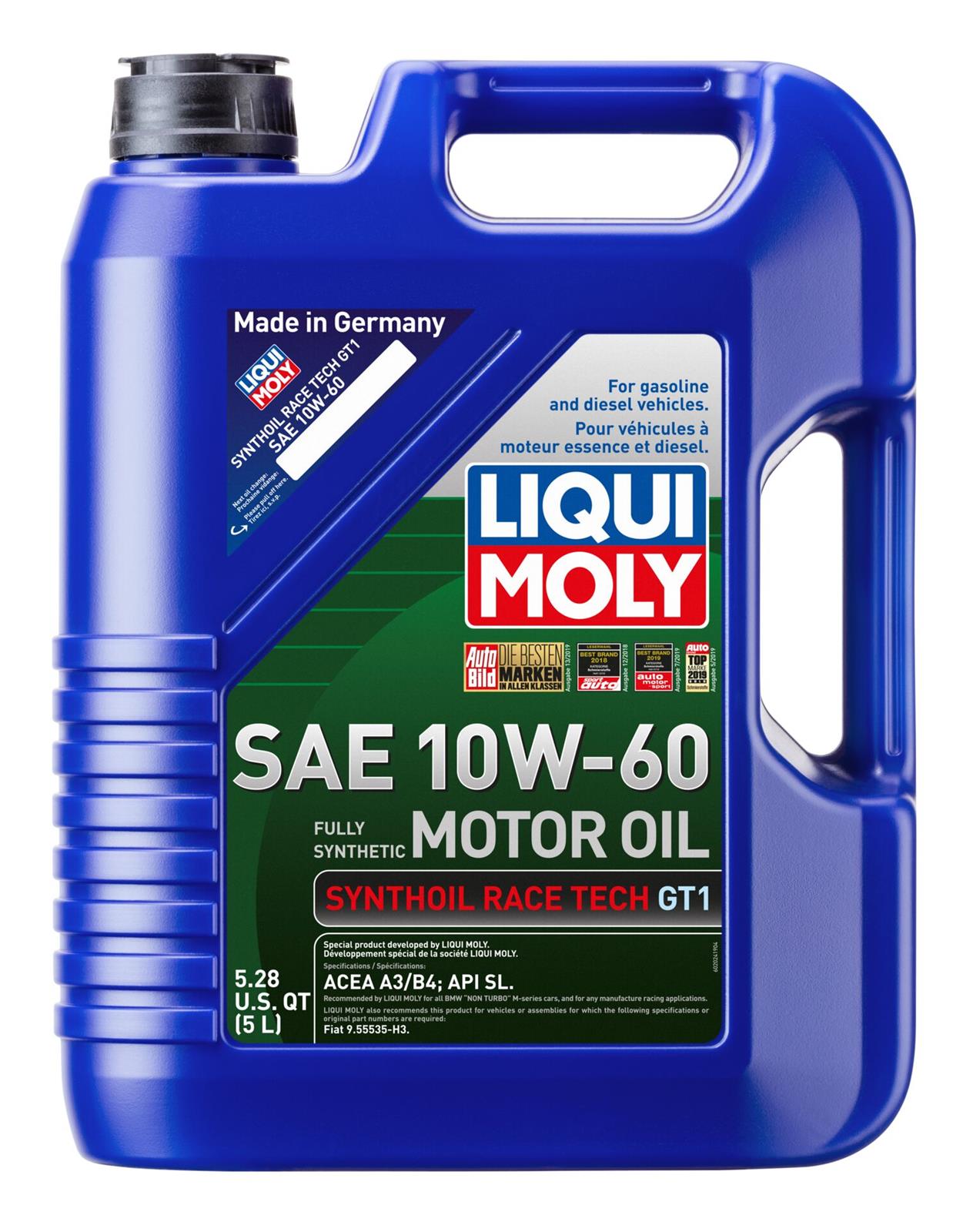 Liqui Moly 2024 Liqui Moly Synthoil Race Tech GT1 Motor Oil - Zander Auto Parts
