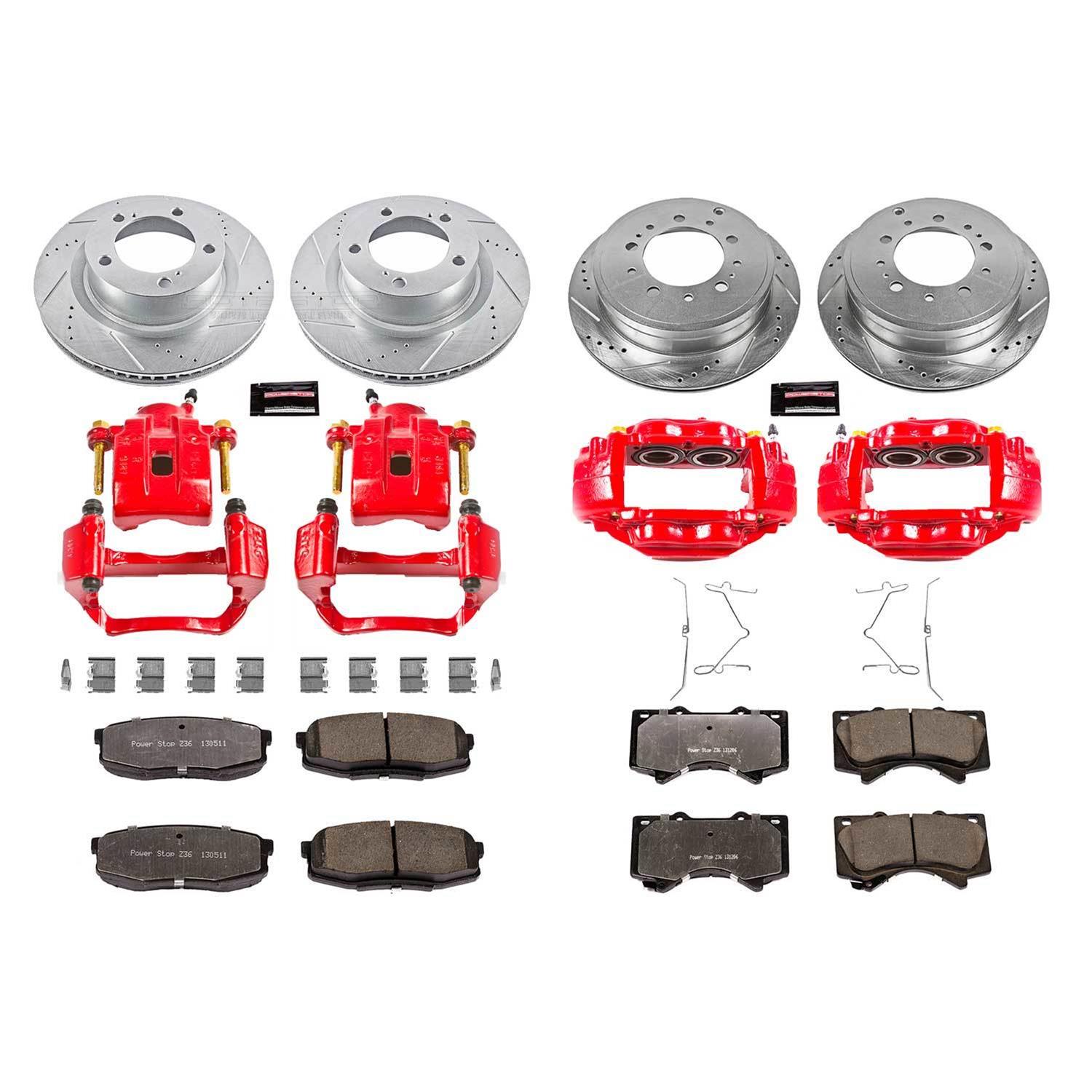 PowerStop KC2813A-36 PowerStop Z36 Truck and Tow Brake Upgrade Kits with Calipers - Zander Auto Parts