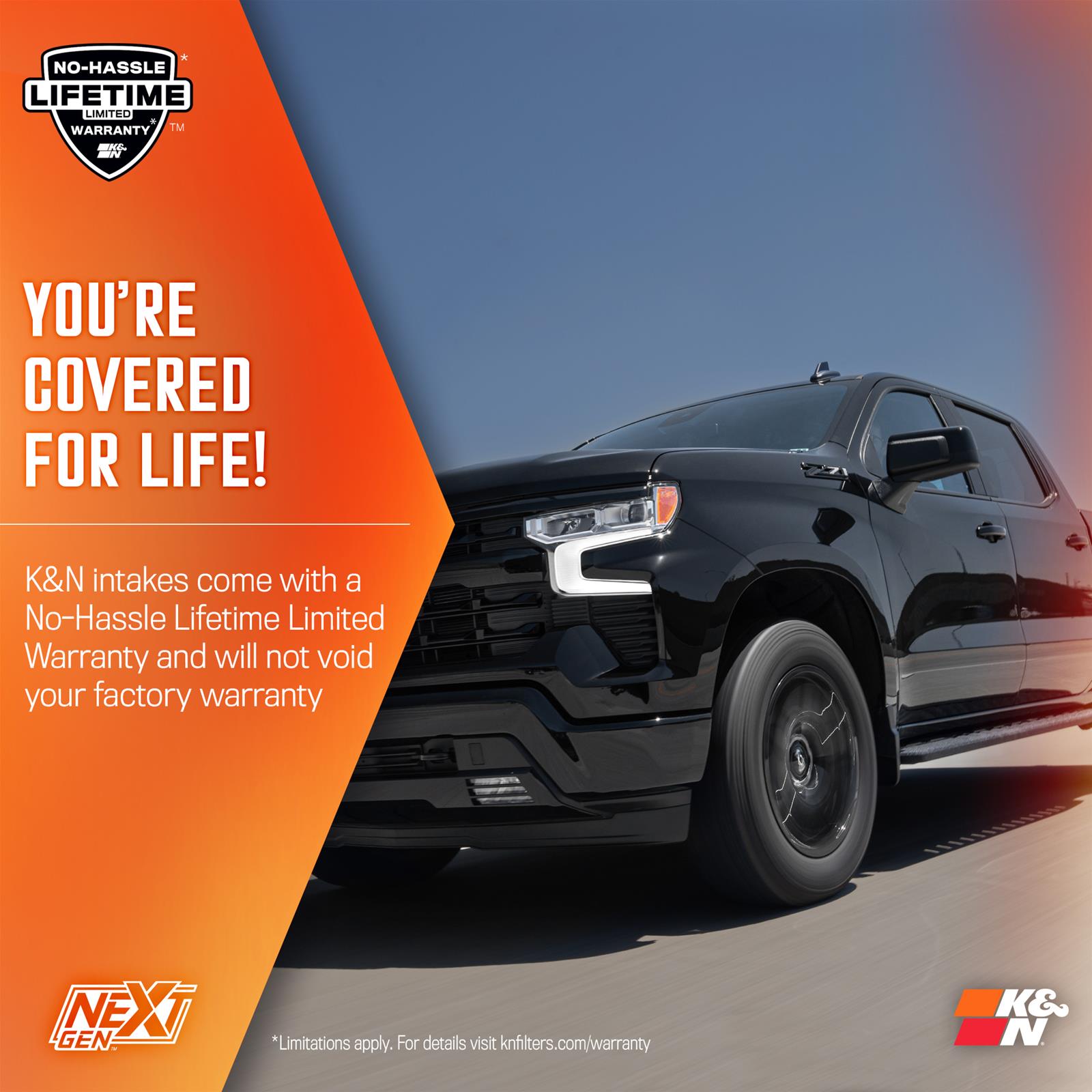 K&N 50-3110 K&N 50 Series NextGen Cold Air Intake Kits - Zander Auto Parts