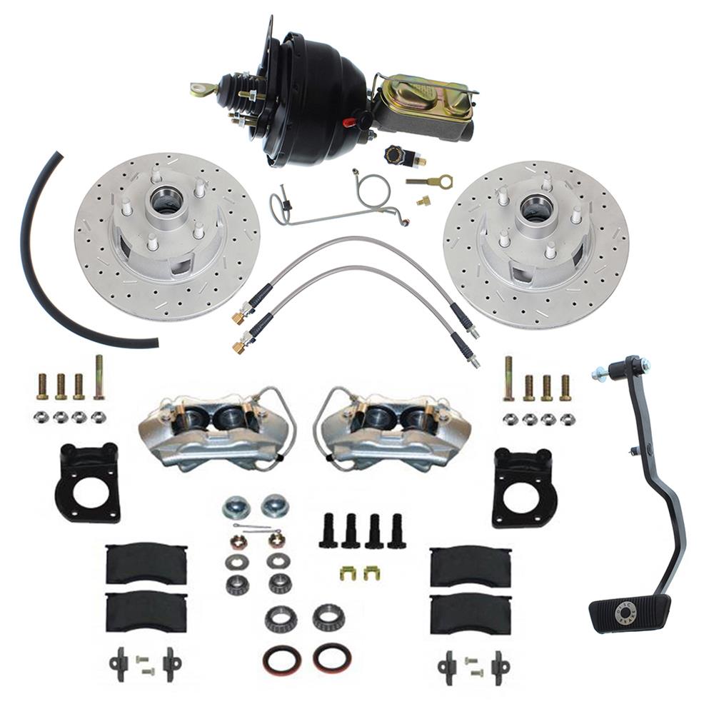 Summit Racing SUM-BK-45025 Summit Racing™ Stock Spindle Drum-to-Disc Brake Conversion Kits - Zander Auto Parts