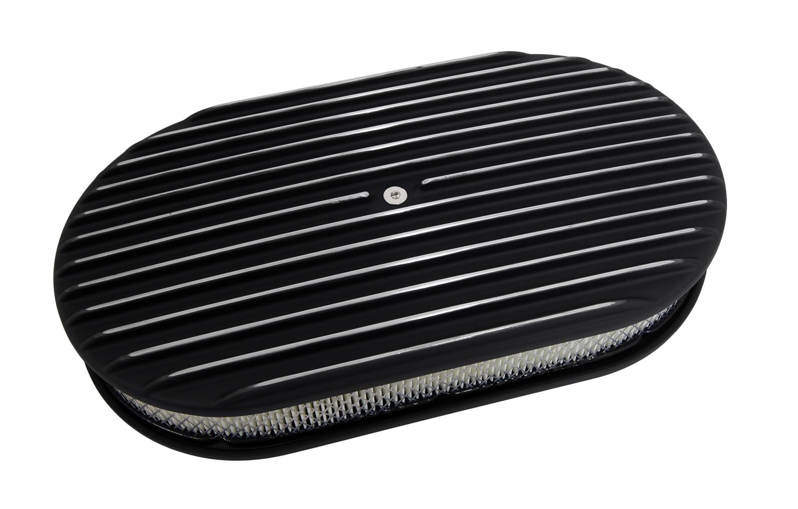 Summit Racing SUM-239042B Summit Racing™ Finned Aluminum Air Cleaners - Zander Auto Parts