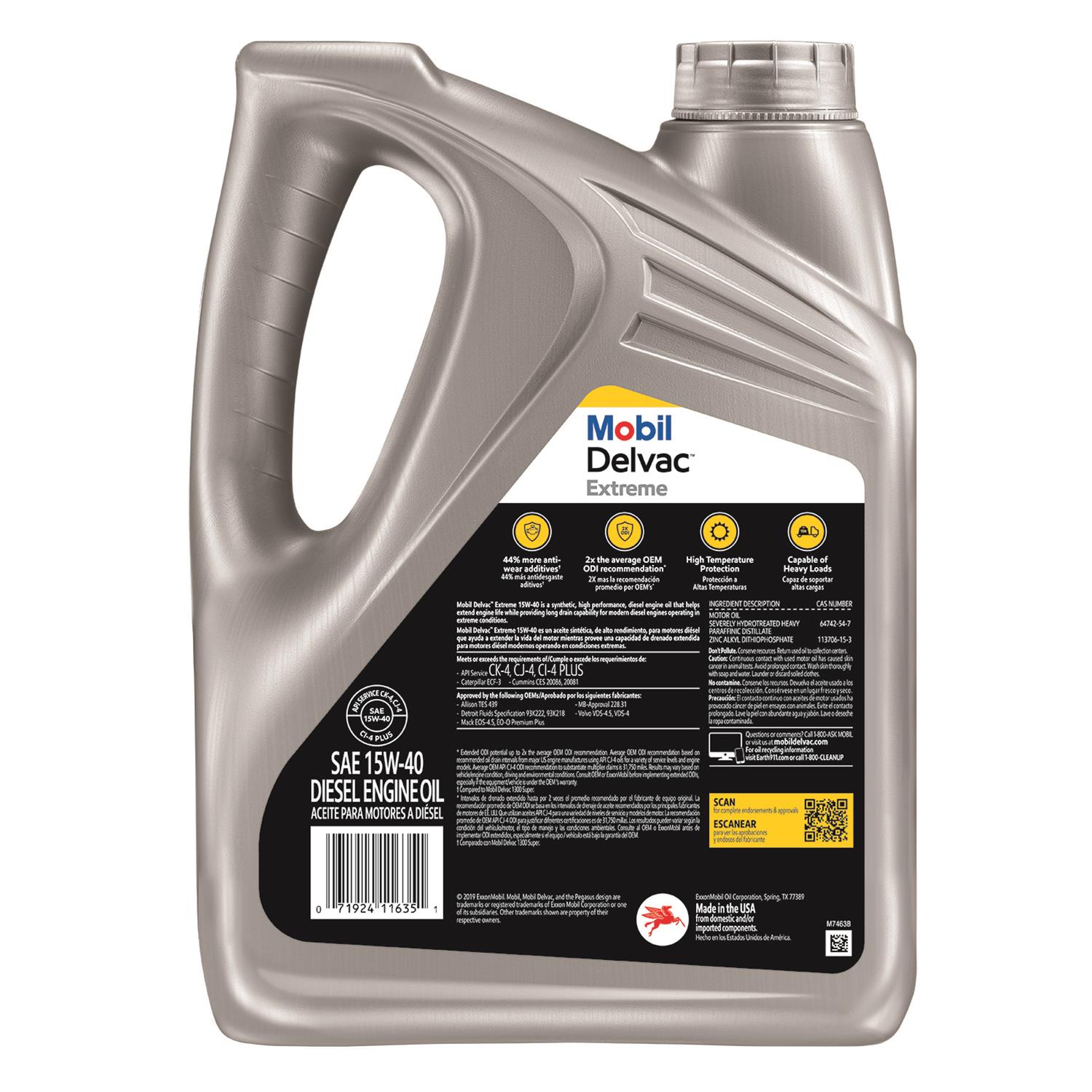 Mobil 122448 Mobil Delvac Extreme Motor Oil - Zander Auto Parts
