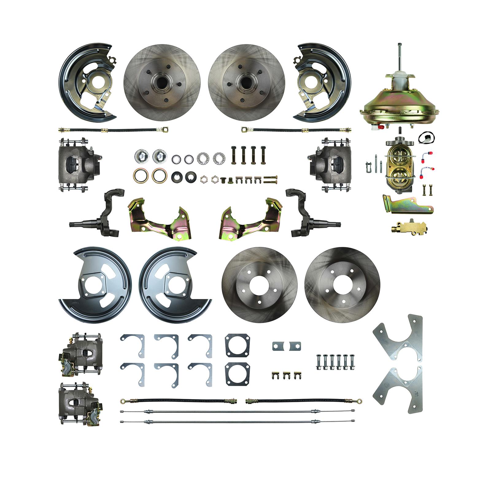 The Right Stuff AFXDC45C The Right Stuff 4-Wheel Disc Brake Conversion Kits - Zander Auto Parts
