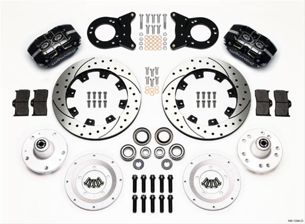 Wilwood Disc Brakes 140-13344-D Wilwood DynaPro Dust-Boot Big Brake Front Brake Kits - Zander Auto Parts