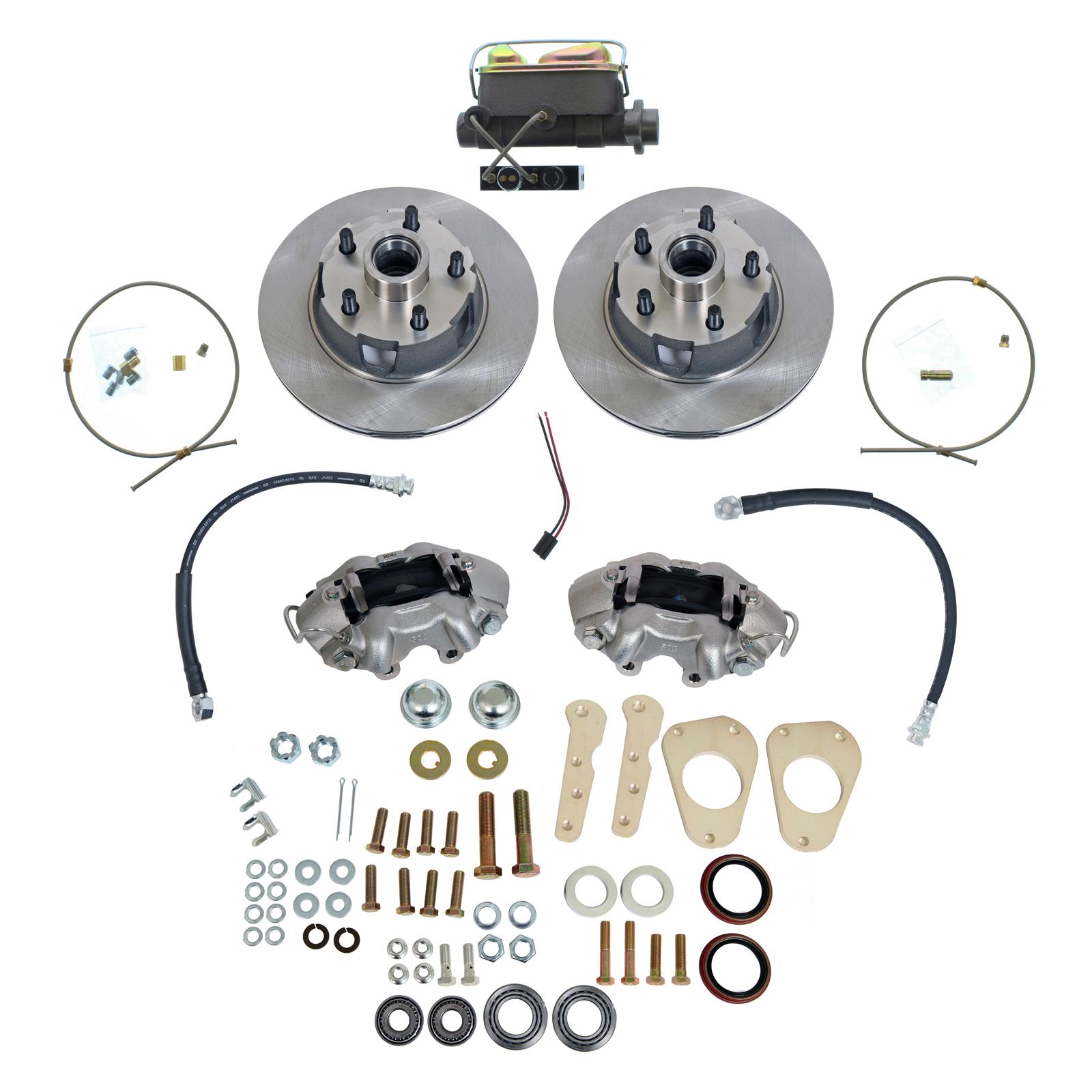 Summit Racing SUM-BK-45000 Summit Racing™ Stock Spindle Drum-to-Disc Brake Conversion Kits - Zander Auto Parts