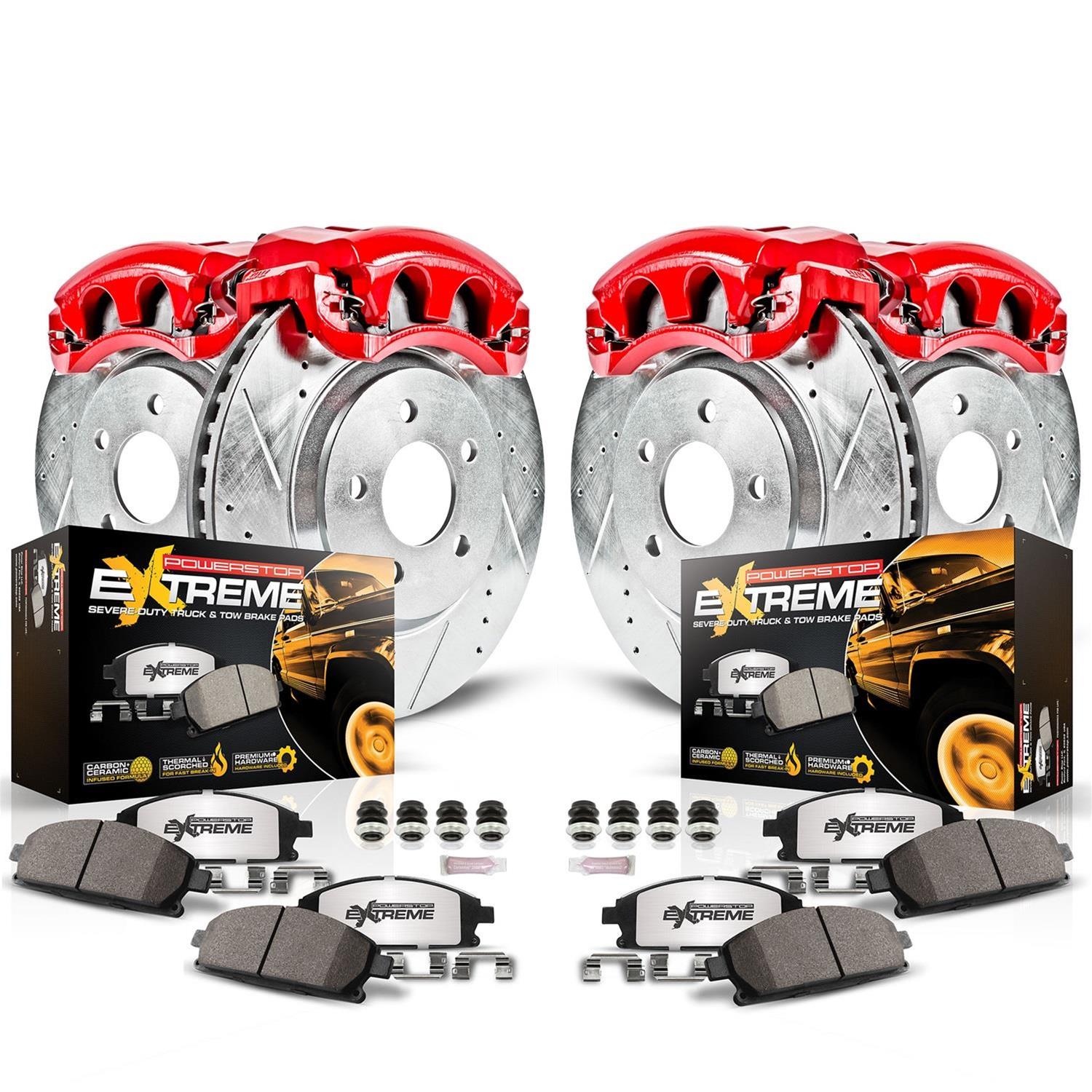 PowerStop KC6405-36 PowerStop Z36 Truck and Tow Brake Upgrade Kits with Calipers - Zander Auto Parts