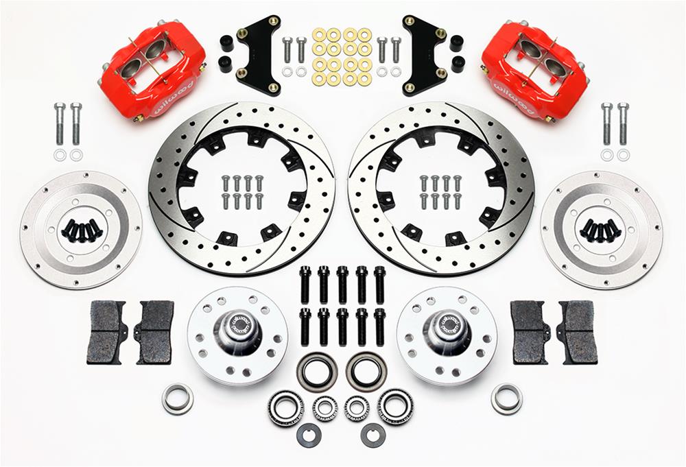 Wilwood Disc Brakes 140-11812-DR Wilwood Forged Dynalite Big Brake Front Brake Kits - Zander Auto Parts
