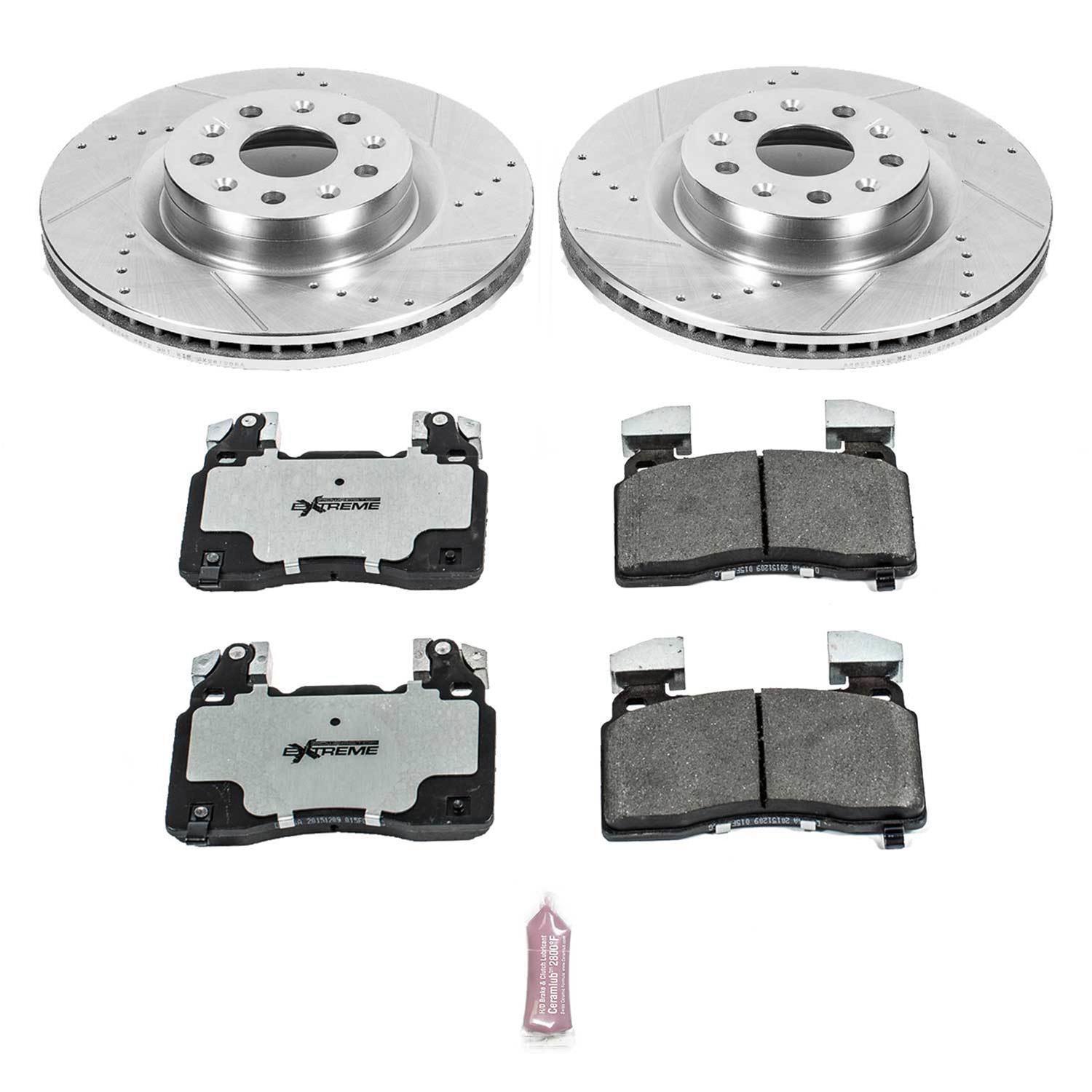PowerStop K6998-26 PowerStop Z26 Street Warrior Brake Upgrade Kits - Zander Auto Parts