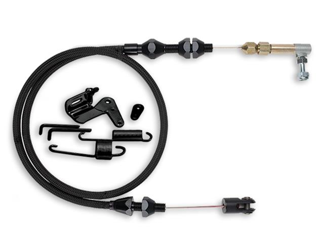 Lokar XDP-1000HT Lokar Midnight Series Duo-Pak Throttle Cables - Zander Auto Parts