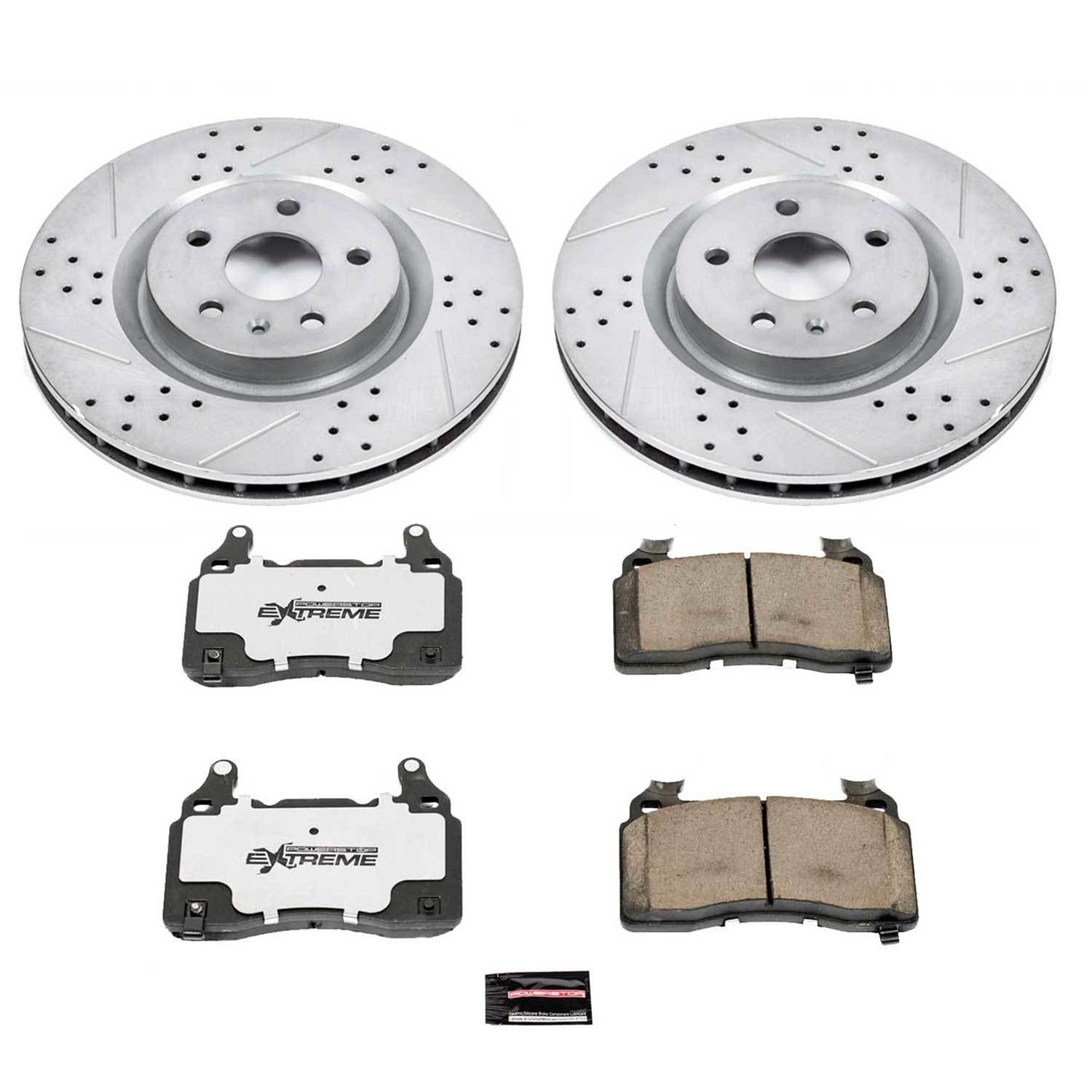 PowerStop K5602-26 PowerStop Z26 Street Warrior Brake Upgrade Kits - Zander Auto Parts