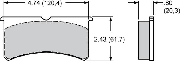Wilwood Disc Brakes 150-Q-7420K Wilwood Smart Pad BP-Q Brake Pads - Zander Auto Parts