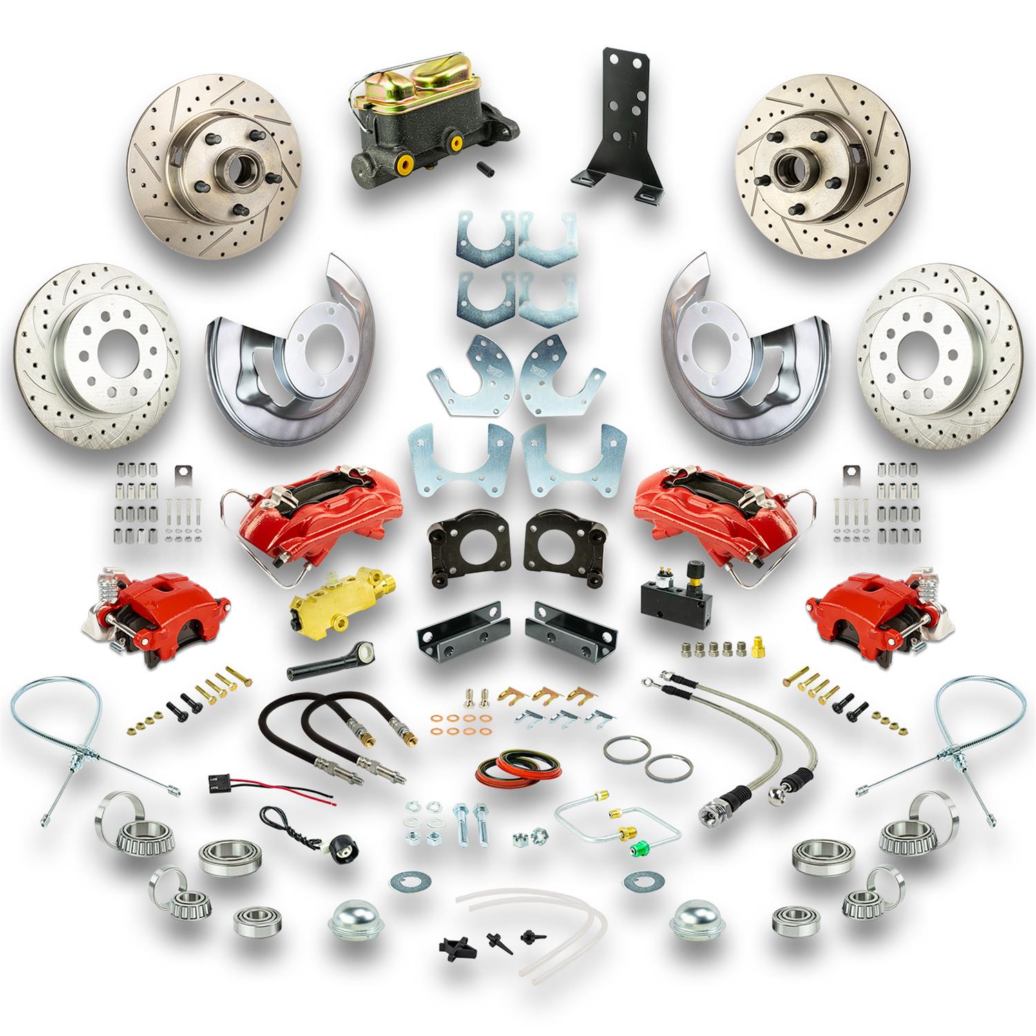 The Right Stuff ZSD6455Z The Right Stuff 4-Wheel Disc Brake Conversion Show 'N Go Kits - Zander Auto Parts