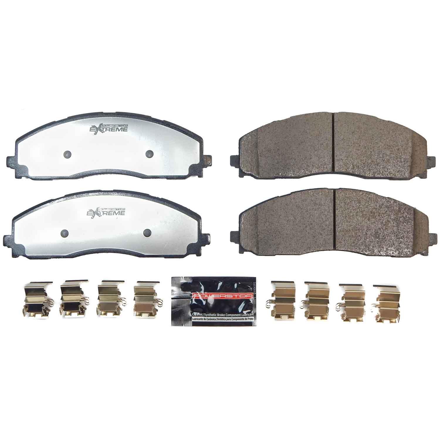 PowerStop Z36-2490 PowerStop Z36 Truck and Tow Brake Pads and Hardware Kits - Zander Auto Parts
