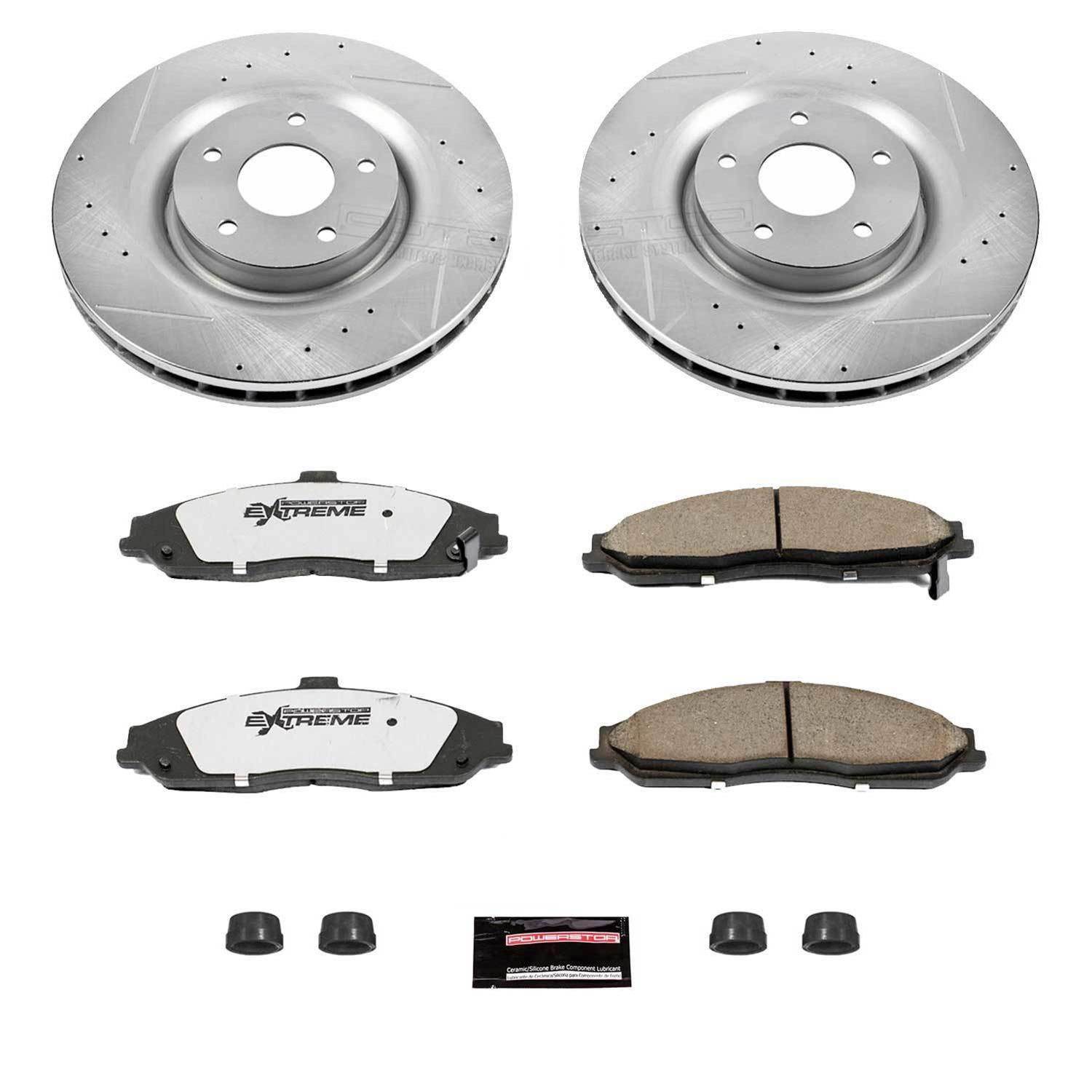 PowerStop K5158-26 PowerStop Z26 Street Warrior Brake Upgrade Kits - Zander Auto Parts