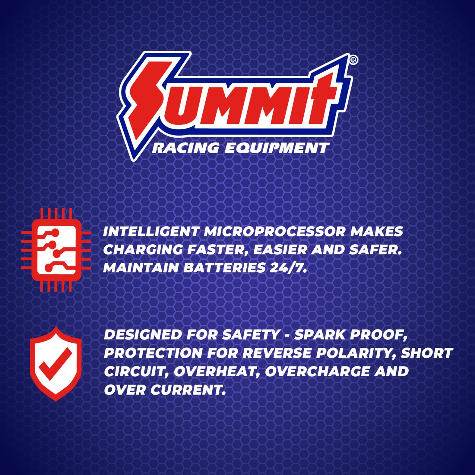 Summit Racing SUM-902032 Summit Racing™ 12V-16V AGM Battery Chargers - Zander Auto Parts
