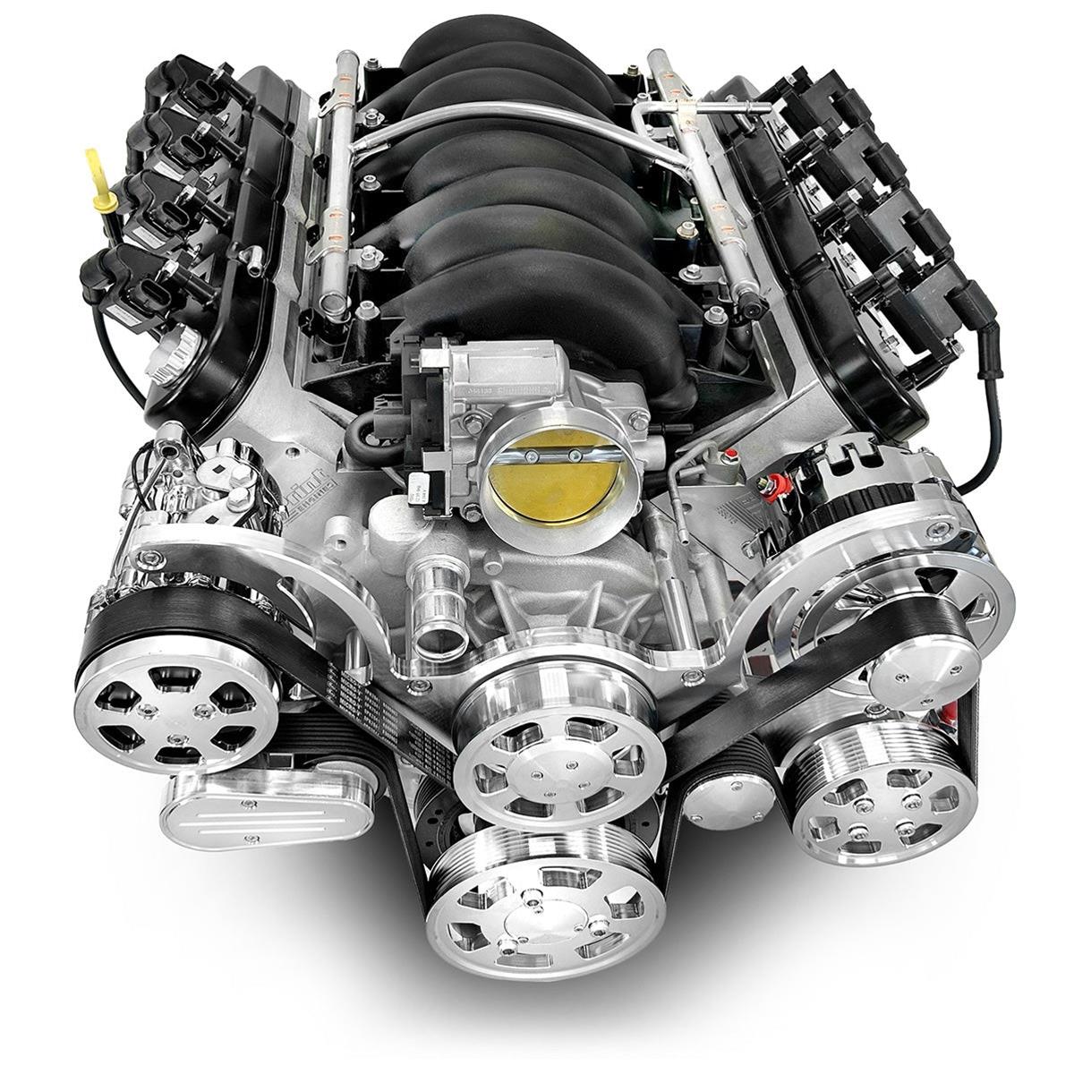 BluePrint Engines PSLS3763CTFK BluePrint Engines Pro Series Chevy LS 376 C.I.D. 530 HP EFI Base Dressed Long Block Crate Engines - Zander Auto Parts