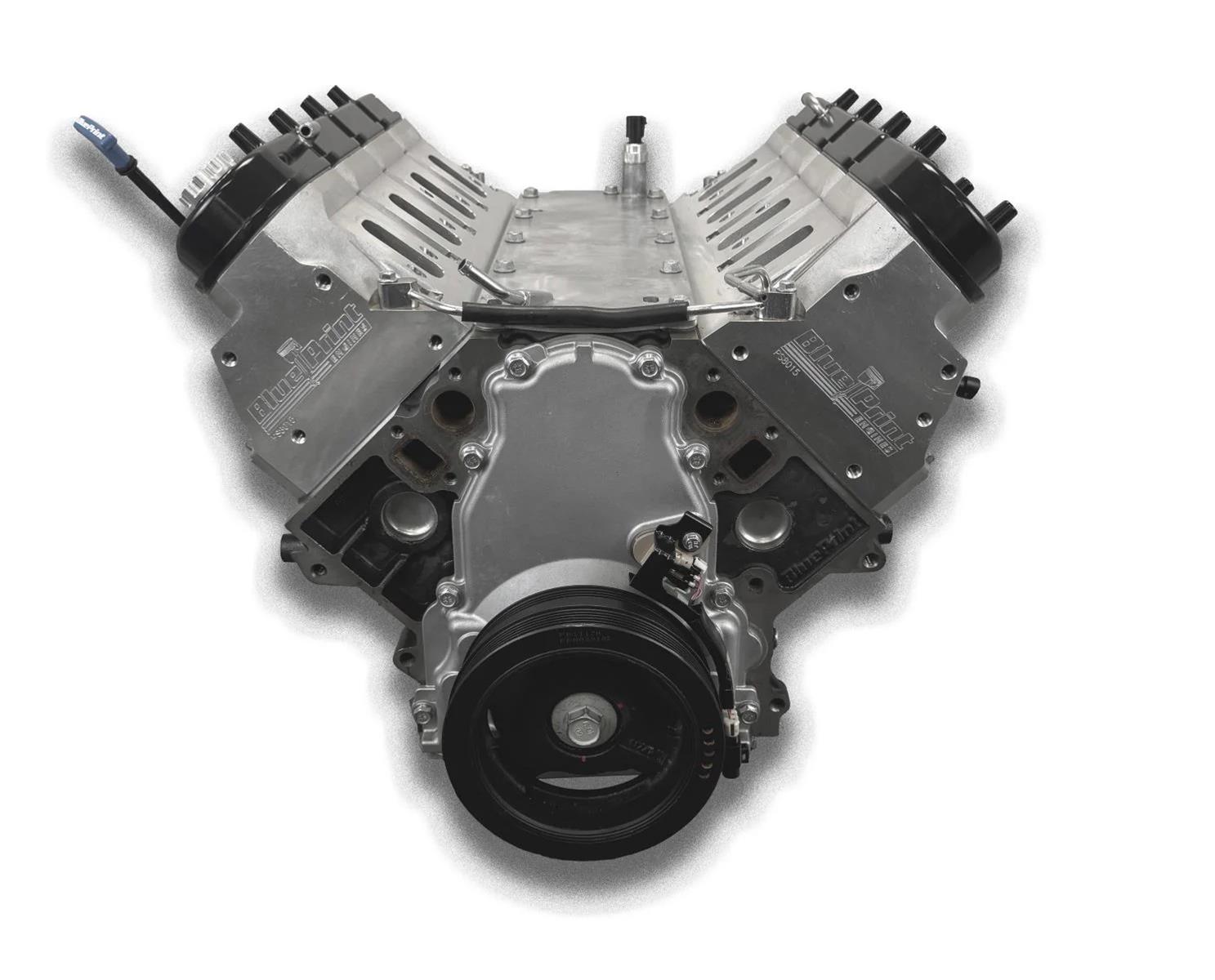 BluePrint Engines PSLS37630CT BluePrint Engines Pro Series Chevy LS 376 C.I.D. 530 HP Long Block Crate Engines - Zander Auto Parts