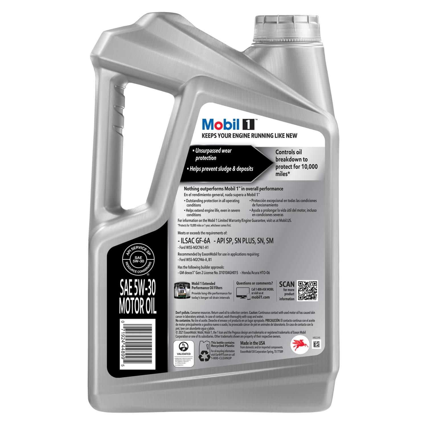 Mobil 124317 Mobil 1 Synthetic Motor Oil - Zander Auto Parts