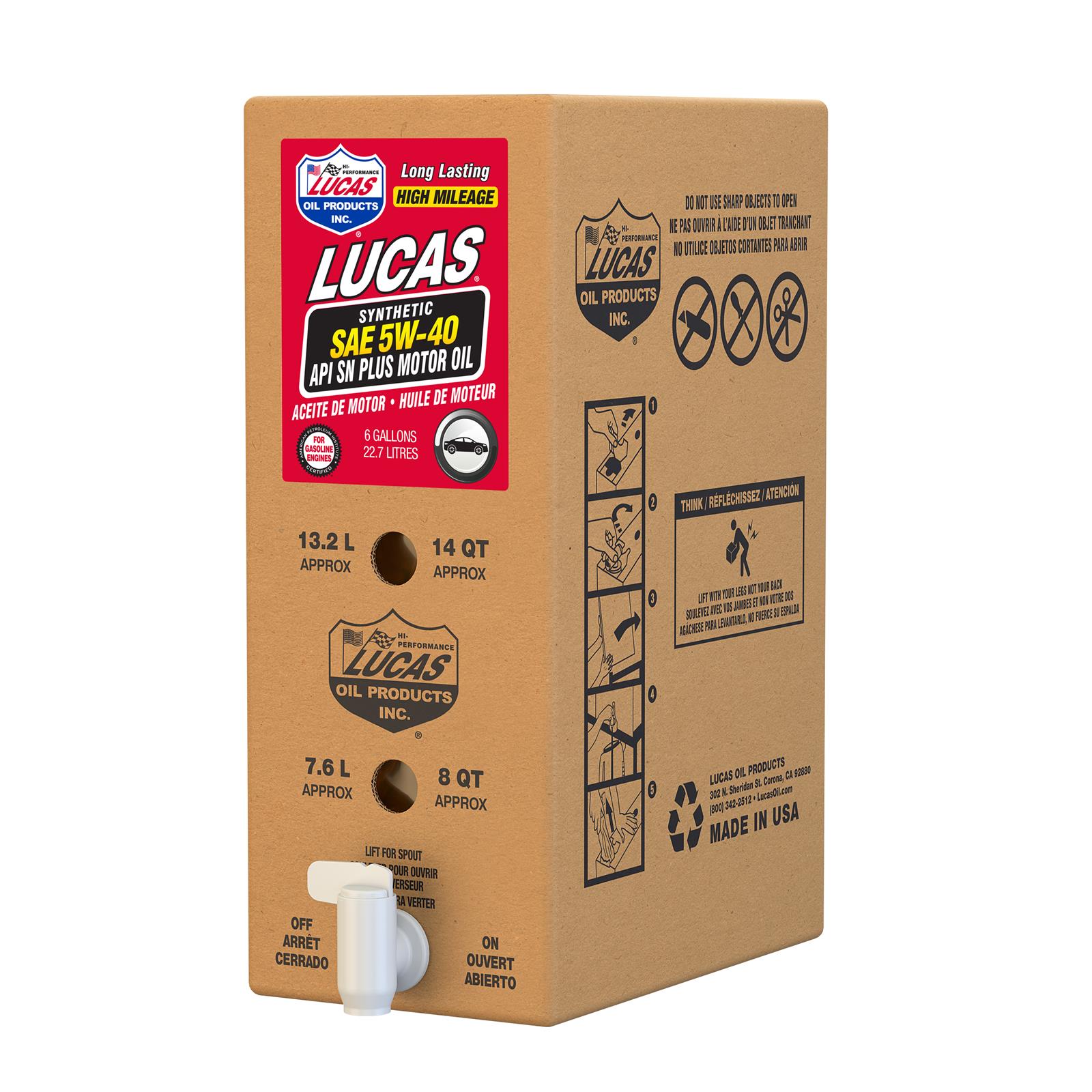 Lucas Oil 18012 Lucas High Performance Synthetic Oil - Zander Auto Parts