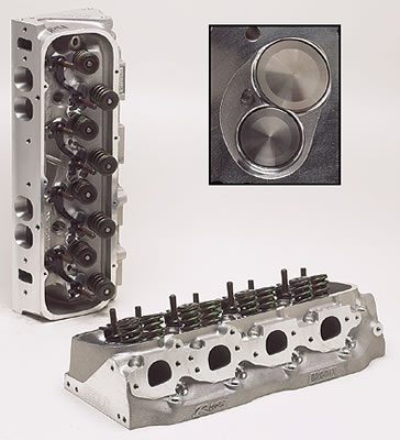Brodix Cylinder Heads 2061000SSCC Brodix Cylinder Heads Race-Rite Oval Port Cylinder Heads for Big Block Chevy - Zander Auto Parts
