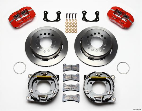 Wilwood Disc Brakes 140-11403-R Wilwood Forged DynaPro Low-Profile Rear Parking Brake Kits - Zander Auto Parts