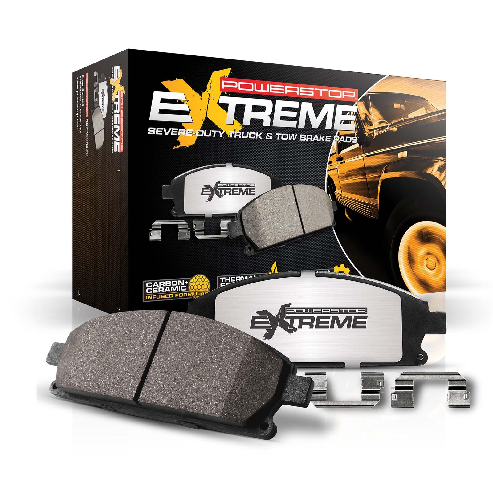 PowerStop Z36-2173 PowerStop Z36 Truck and Tow Brake Pads and Hardware Kits - Zander Auto Parts