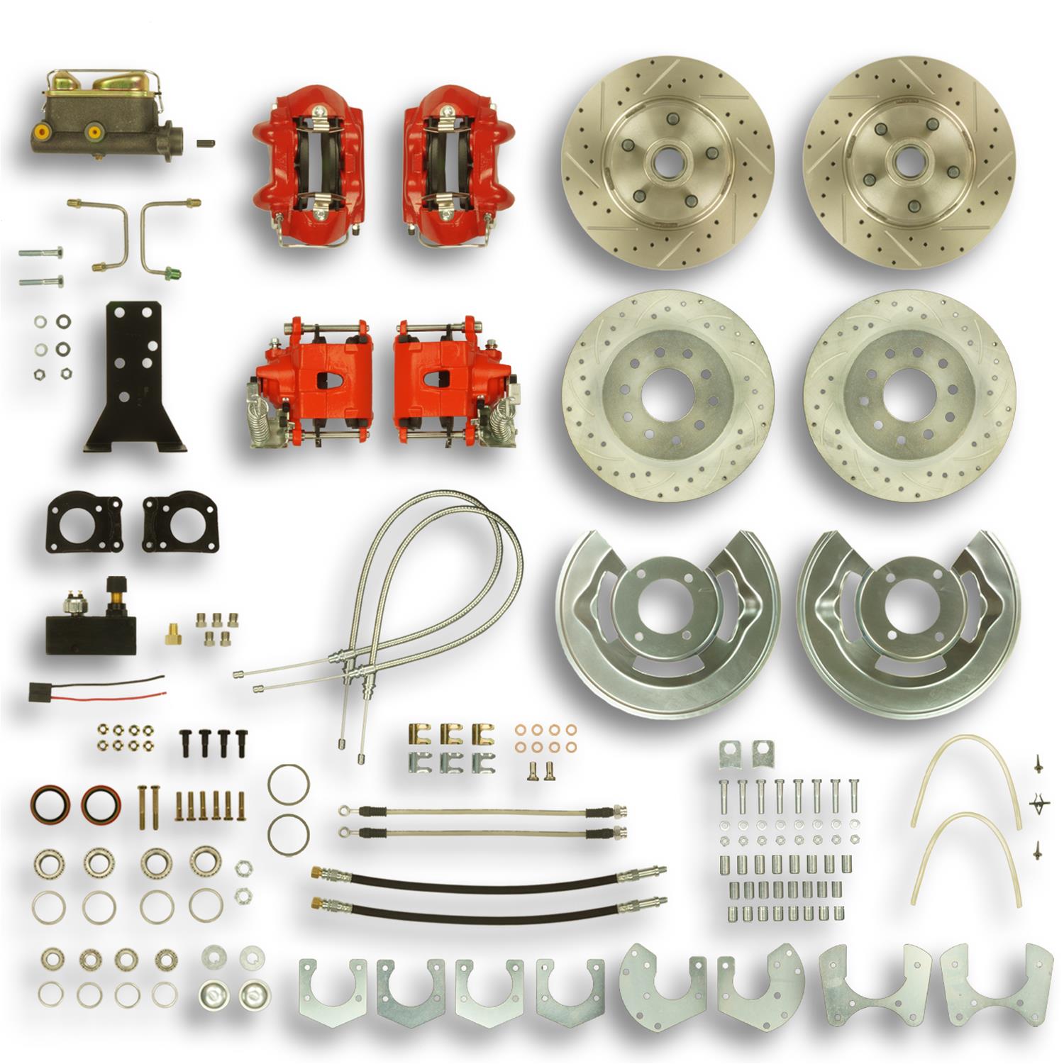 The Right Stuff ZSD6455Z The Right Stuff 4-Wheel Disc Brake Conversion Show 'N Go Kits - Zander Auto Parts