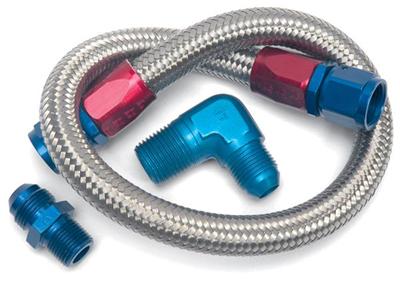 Edelbrock 8122 Edelbrock Stainless Steel Braided Fuel Lines - Zander Auto Parts
