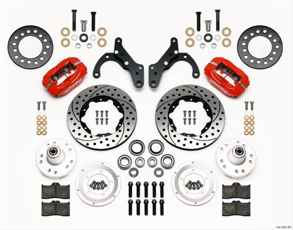 Wilwood Disc Brakes 140-12021-DR Wilwood Forged Dynalite Pro Series Front Disc Brake Kits - Zander Auto Parts