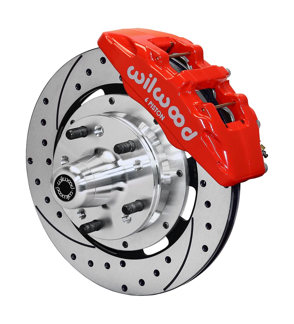 Wilwood Disc Brakes 140-12837-DR Wilwood Forged DynaPro 6 Big Brake Front Brake Kits - Zander Auto Parts