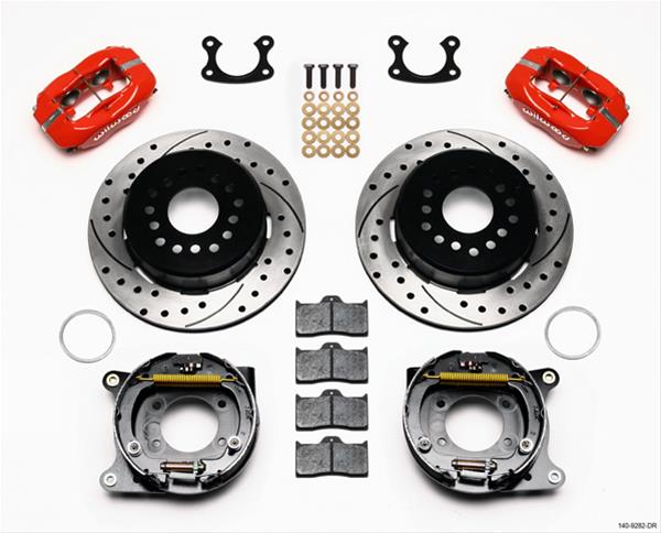 Wilwood Disc Brakes 140-9282-DR Wilwood Forged Dynalite Pro Series Rear Disc Parking Brake Kits - Zander Auto Parts