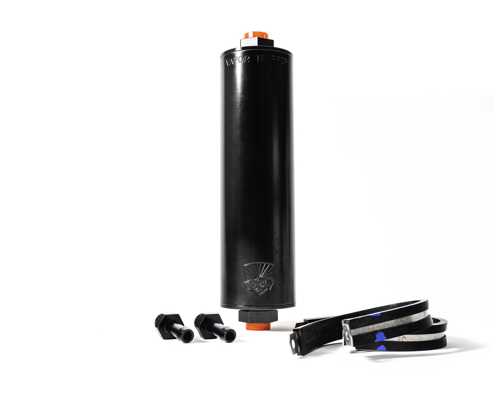 Shop 48 VT8BLK-3/8-B Shop 48 Vapor Trapper Performance Charcoal Filter with Basic Install Package - Zander Auto Parts