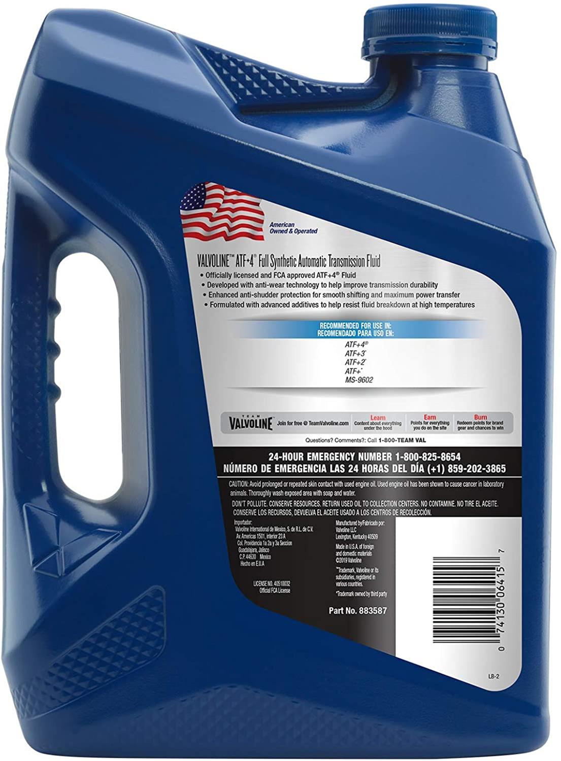 Valvoline 883587 Valvoline ATF +4 Transmission Fluid - Zander Auto Parts