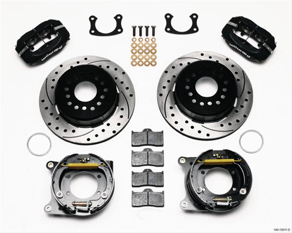 Wilwood Disc Brakes 140-13511-D Wilwood Forged Dynalite Rear Parking Brake Kits - Zander Auto Parts