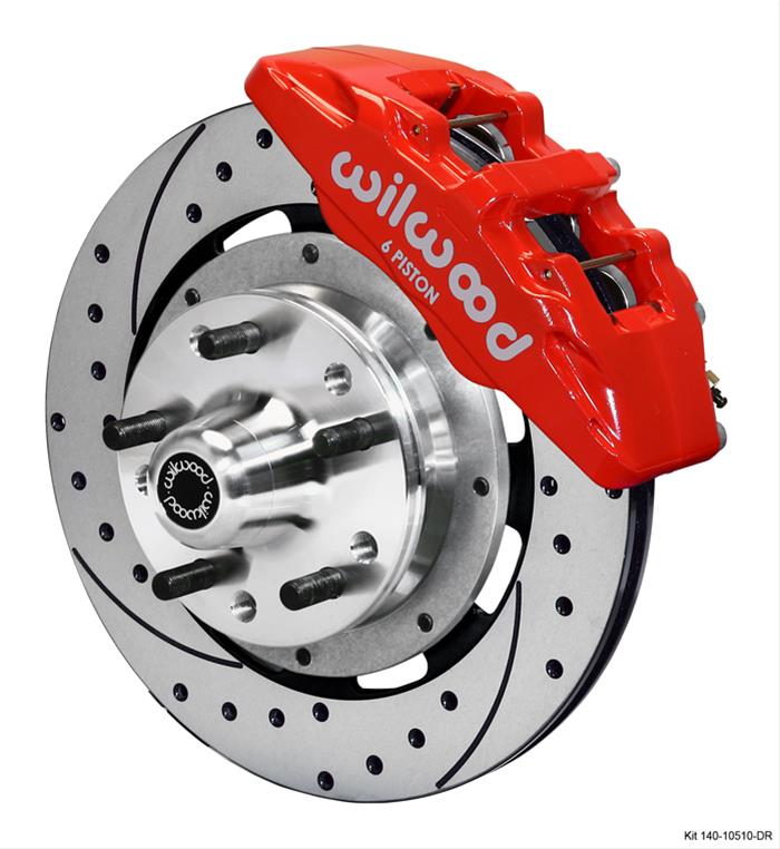 Wilwood Disc Brakes 140-10510-DR Wilwood Forged DynaPro 6 Big Brake Front Brake Kits - Zander Auto Parts