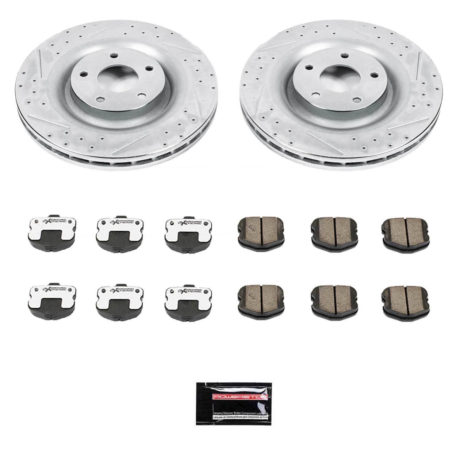 PowerStop K1444-26 PowerStop Z26 Street Warrior Brake Upgrade Kits - Zander Auto Parts