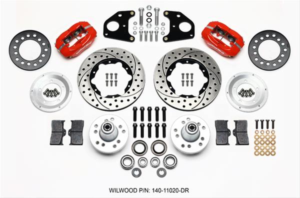 Wilwood Disc Brakes 140-11020-DR Wilwood Forged Dynalite Pro Series Front Disc Brake Kits - Zander Auto Parts
