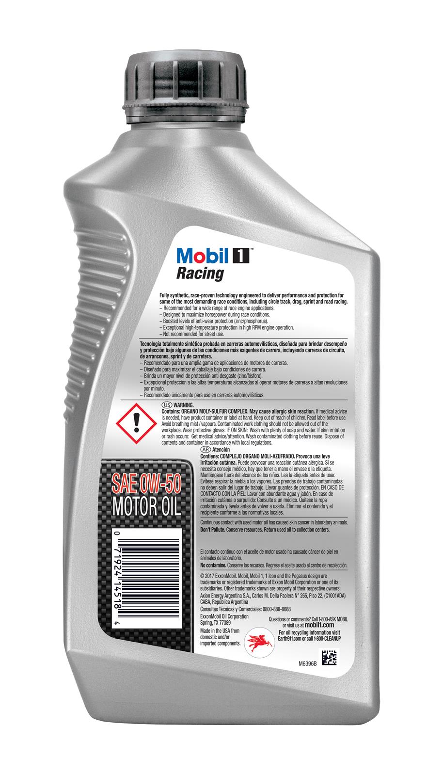 Mobil 104145 Mobil 1 Racing Motor Oil - Zander Auto Parts