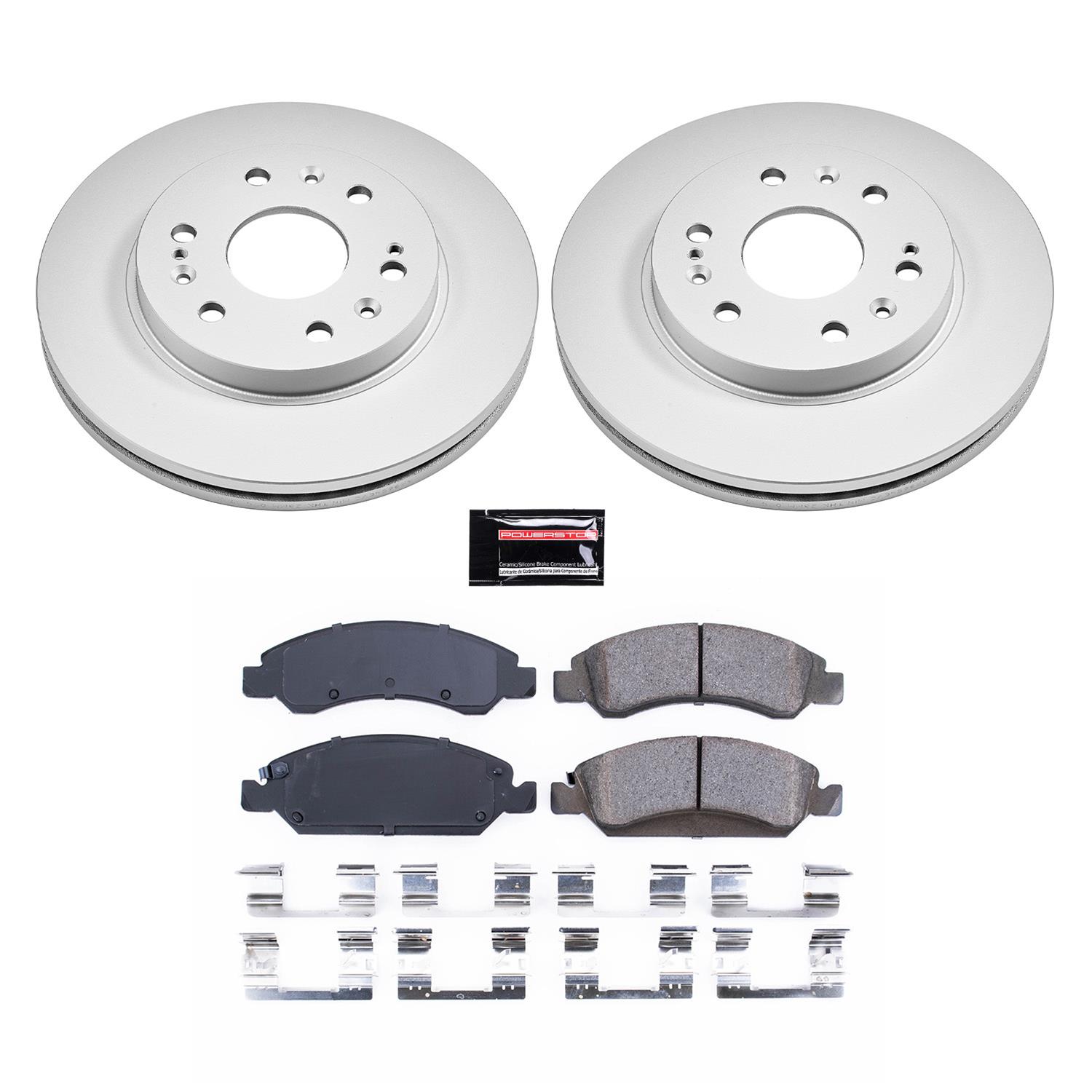 PowerStop CRK2069 PowerStop Z17 Evolution Plus GEOMET Coated Brake Kits - Zander Auto Parts