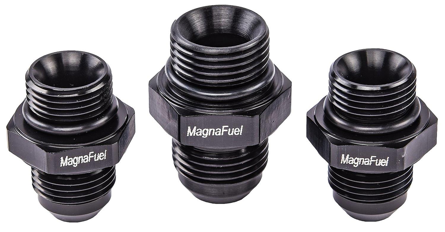 MagnaFuel MP-3609-BLK MagnaFuel Pressure Control Unit Fitting Kits - Zander Auto Parts